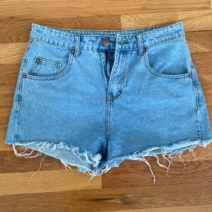 COTTON ON high rise cut off shorts size 8